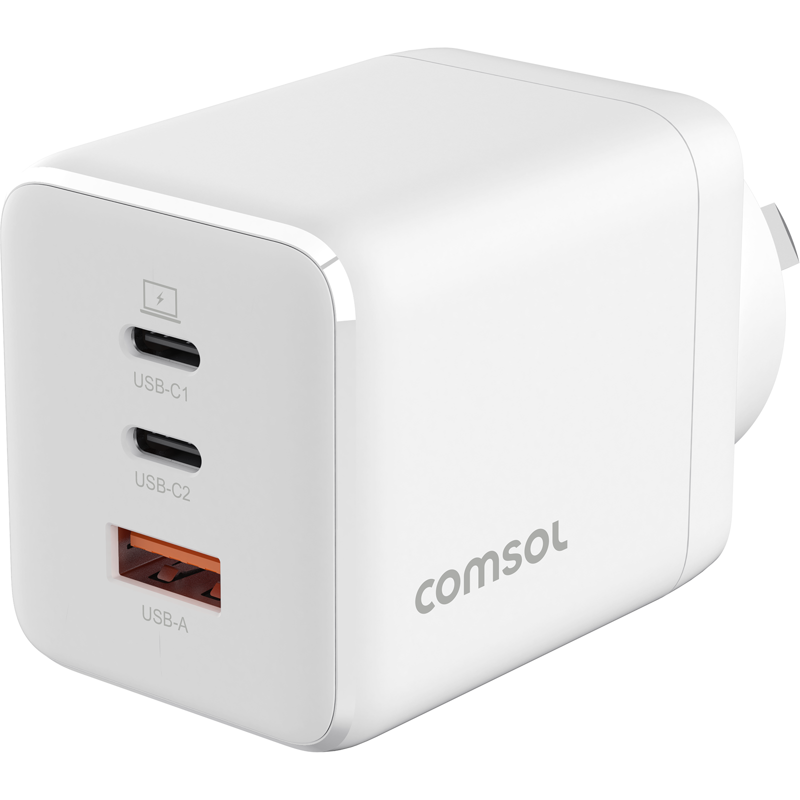 Comsol 100W GaN USB Wall Charger 2 x USB-C & USB-A