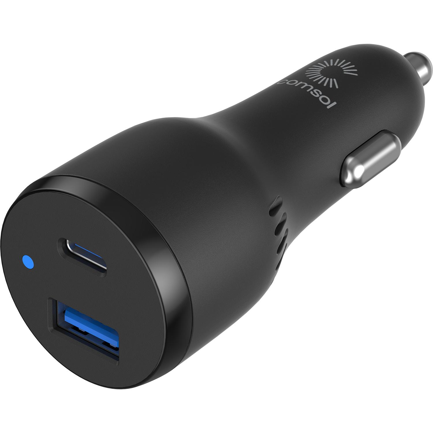 Comsol 65W Dual Port Laptop Car Charger + 1m Cable