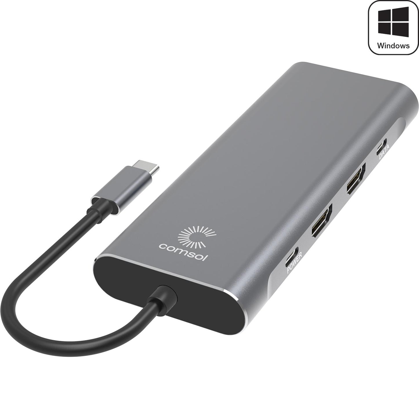 USB-C Windows DP-Alt Dual 4K HDMI Multi-Port Adapter