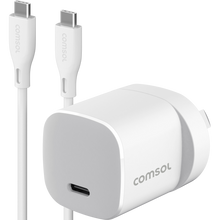 Comsol 30W GaN USB-C Wall Charger + 1.5m C to C Cable