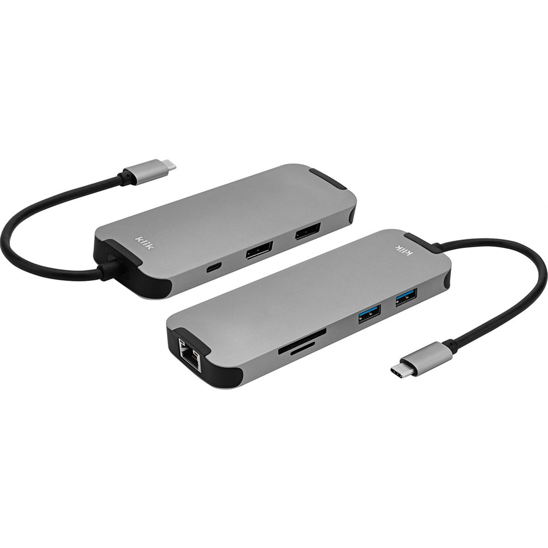 Klik USB-C Portable Dual DisplayPort Multi-Port Adapter