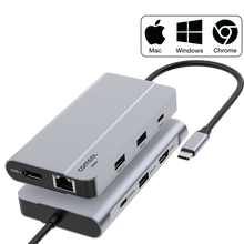 Comsol Dual Monitor USB-C 9 Port Dock