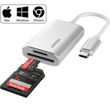 Comsol USB-C to SD and micro SD 4.0 Reader