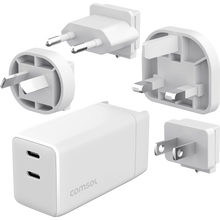 Comsol 60W 2 Port USB-C GaN Travel Fast Charger