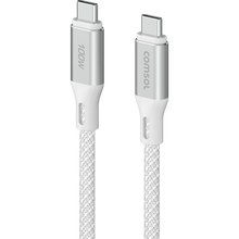 Comsol 3m White 100W USB-C to USB-C Charge & Sync Cable