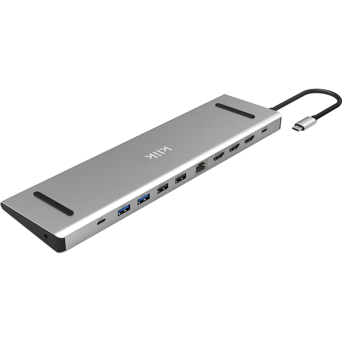 Klik USB-C Windows Laptop Stand &amp; Triple 4K HDMI Multi-Port Adapter