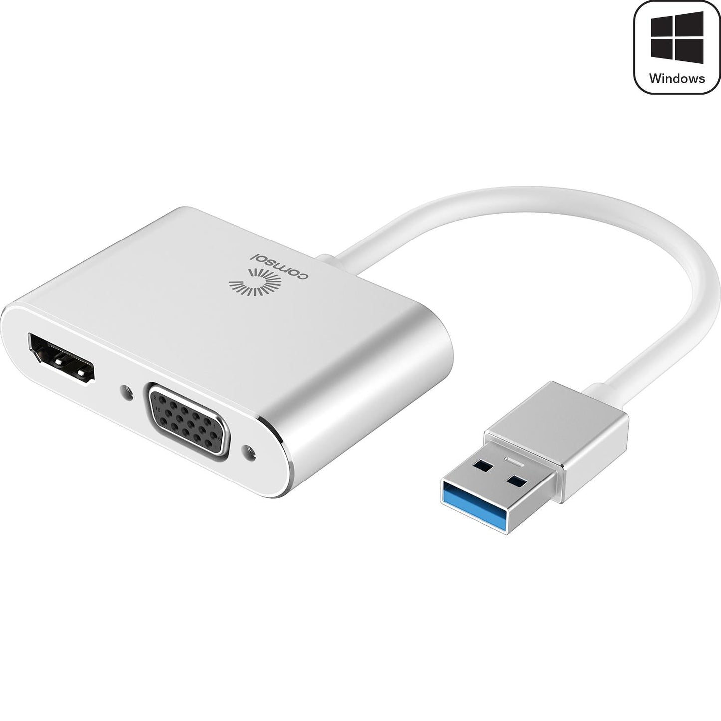 USB 3.0 to HDMI and VGA Adapter